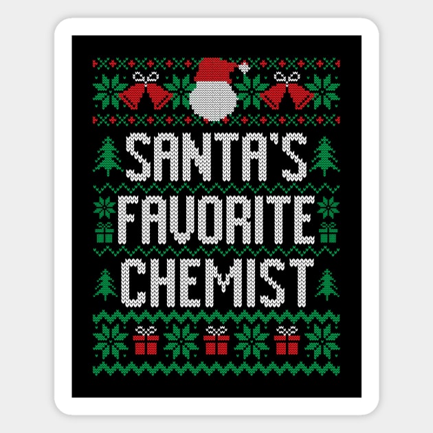 Santa's Favorite Chemist Magnet by Saulene